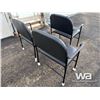 Image 2 : (3) LEATHER CHAIRS WITH ARMS
