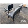 Image 3 : (3) LEATHER CHAIRS WITH ARMS