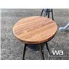 Image 6 : COUNTER HEIGHT TABLE AND (4) SWIVEL STOOLS