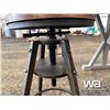 Image 7 : COUNTER HEIGHT TABLE AND (4) SWIVEL STOOLS