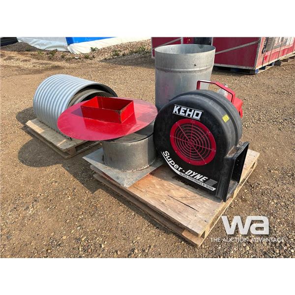 KEHO 3.5 HP AREATION FAN & DUCT WORK