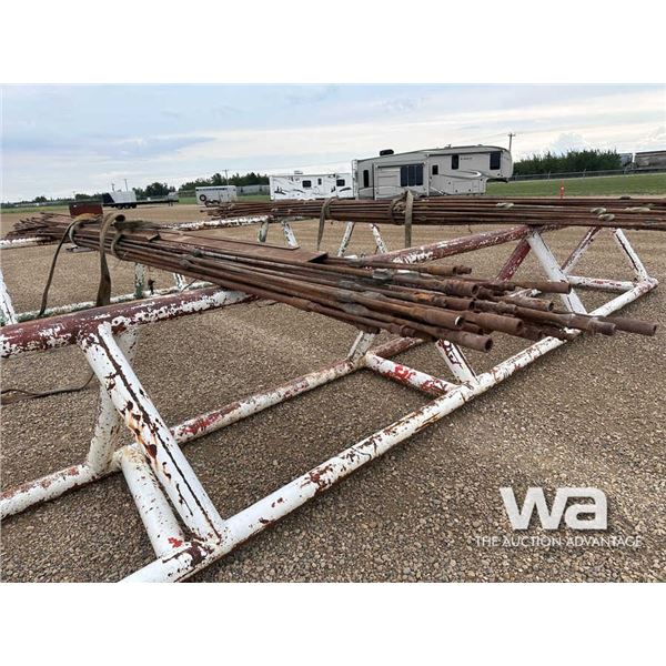QUANTITY OF 25 FT. SUCKER ROD  FLAT BAR & CHANNEL