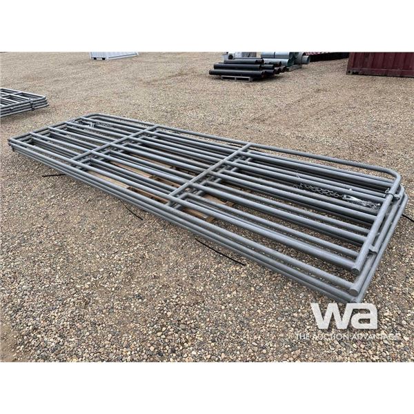 (4) 16 X 5 FT. 6 BAR CATTLE GATES