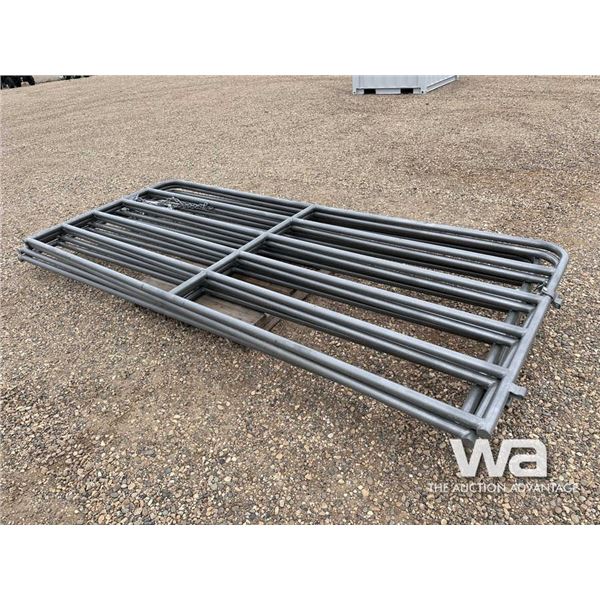 (4) 12 X 5 FT. 6 BAR CATTLE GATES