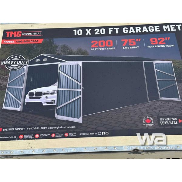 TMG 10 X 20 FT. GARAGE METAL SHED