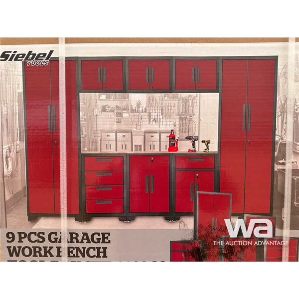 SIEBEL 9 PIECE WORK BENCH TOOL BOX