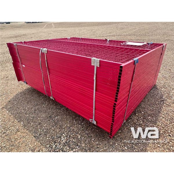 (30) 8 X 6 FT. POWDER COATED FENCE PANELS