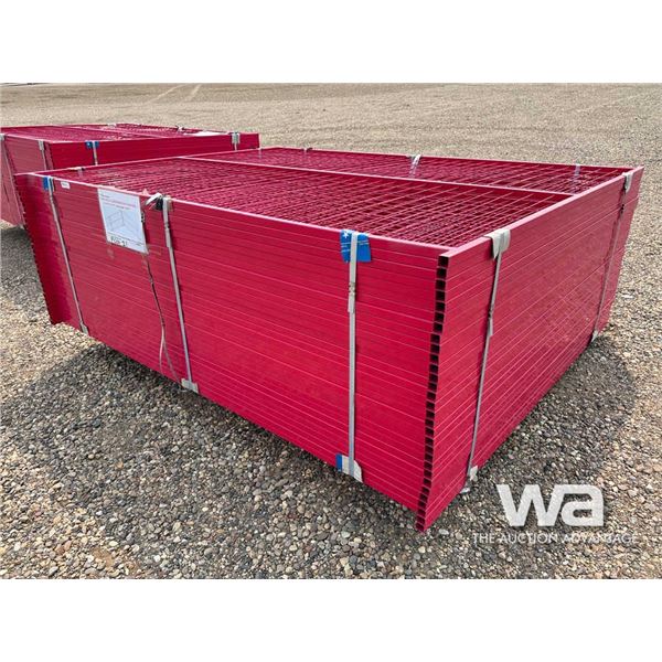 (30) 8 X 6 FT. POWDER COATED FENCE PANELS