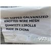 Image 5 : (12) 330X4 FT. GALVANIZED WIRE FENCING