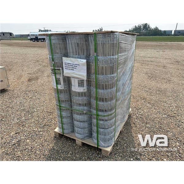 (12) 330X4 FT. GALVANIZED WIRE FENCING