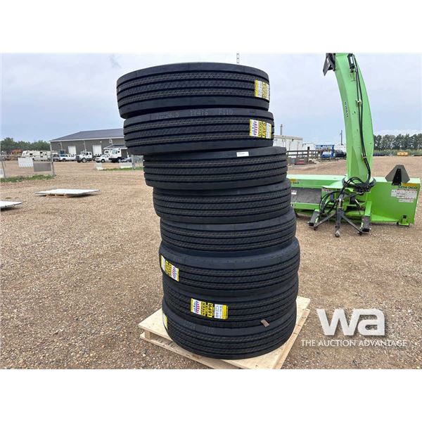 (8) ZWARTHZ 11R24.5 TIRES