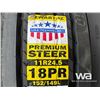 Image 4 : (8) ZWARTHZ 11R24.5 TIRES