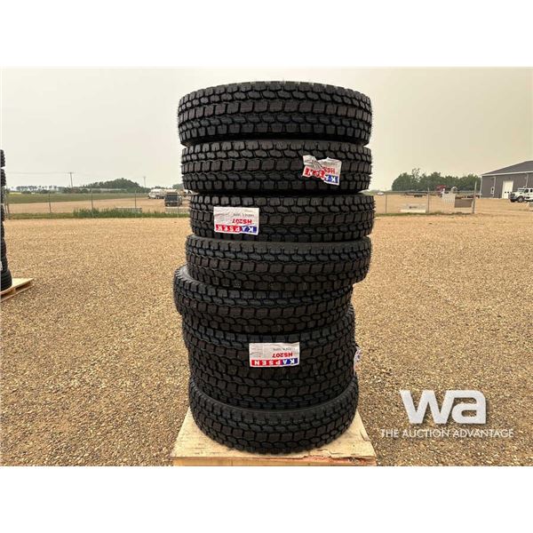 (8) KAPSEN 11R24.5 TRUCK TIRES