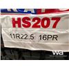 Image 4 : (8) KAPSEN 11R22.5 TRUCK TIRES