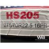 Image 4 : (8) KAPSEN 275/70R22.5 TRUCK TIRES