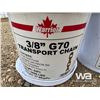 Image 5 : (2) 60 FT. 3/8 GRADE TRANSPORT CHAIN PAIL