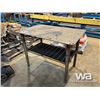 Image 1 : 2 1/2 X 4 FT. STEEL WELDING TABLE