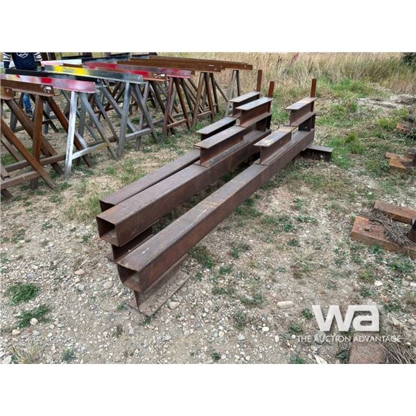 (3) I-BEAM/TUBING STEEL RACKS