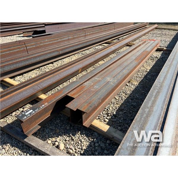 (4) W8X18  14 FT, 18 FT, (2) 15 FT. LENGTHS