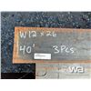 Image 3 : (3) PCS. W12X26 40 FT. LENGTH