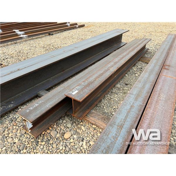 (2) PCS 10X33 X9 FT., 8X31 X 11 FT. I-BEAM