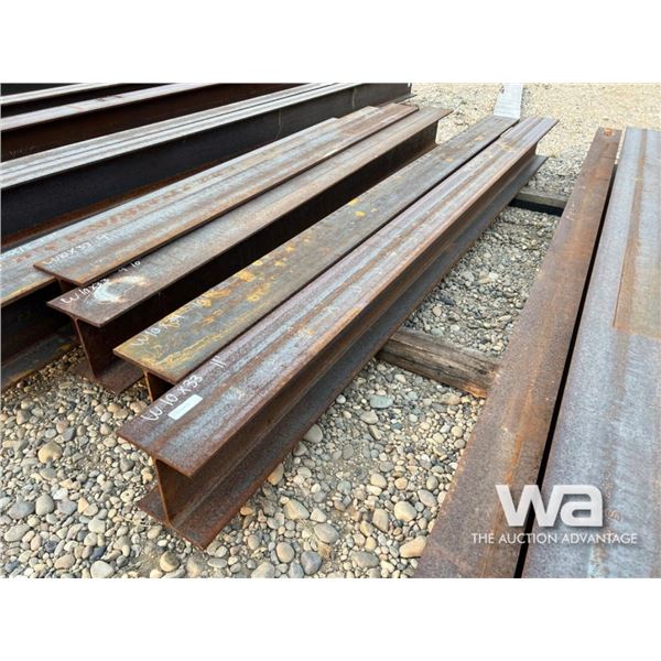 (2) PCS 10X33 X11 FT., 10X39 X 10 FT. I-BEAM