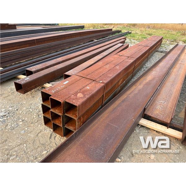 (9) PCS  HSS 6X6X1/4"  24 FT. LENGTH