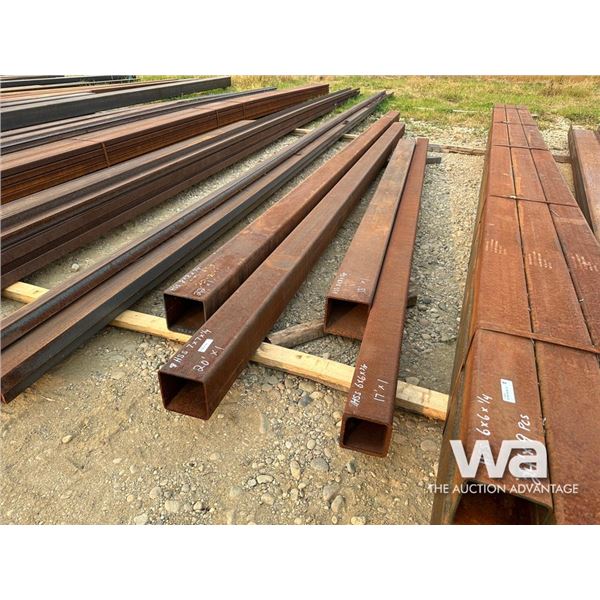 (4) PC  HSS 6X6,7X7,8X8X1/4",3/8"13-20 FT. LENGTHS