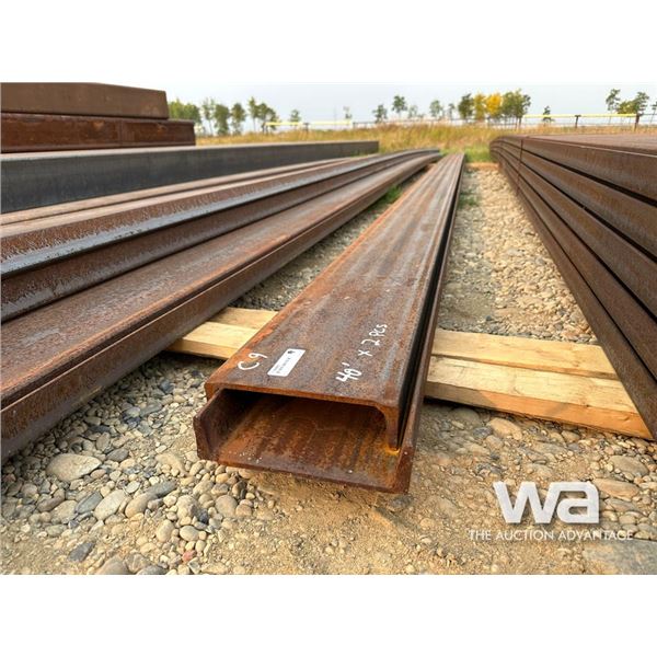 (2) PCS C9  40 FT. CHANNEL STEEL