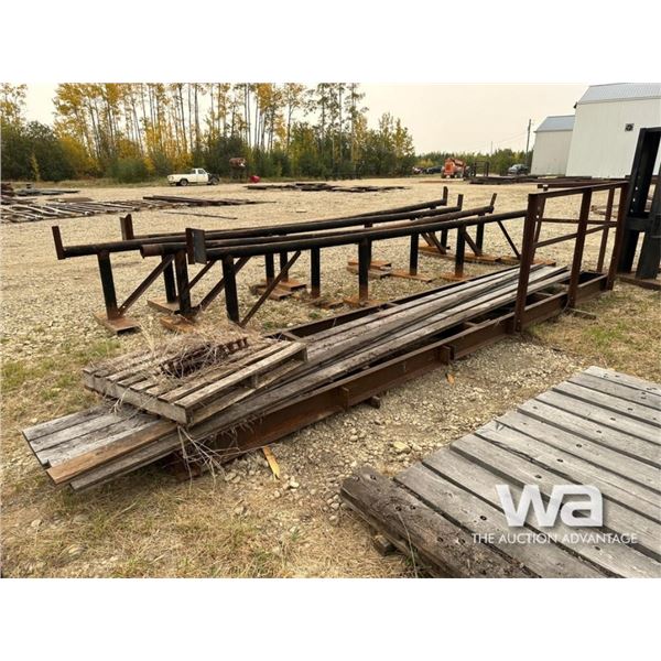 STEEL FRAMEWORK WITH WOOD FLOORING