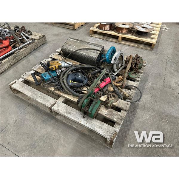 ELECTRIC DRILLS & SAWS, CHAIN COME ALONGS