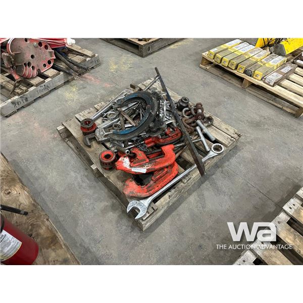 BEVEL, RIDGID PIPE CUTTER, WRENCHES, PIPE WRENCHES