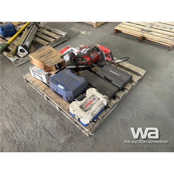 CUT OFF SAW, BLADES, SOCKET SET, HOLE SAW