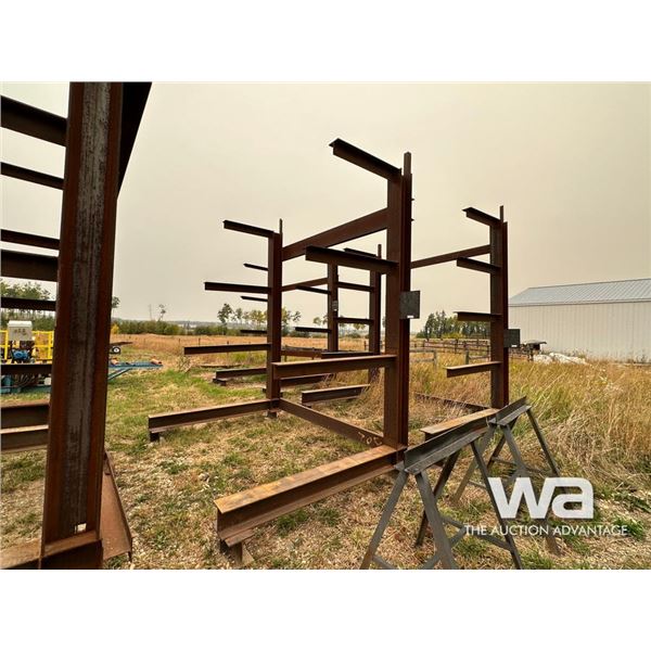(1) I-BEAM UPRIGHT STEEL RACK