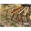 Image 2 : (4) SAW HORSE STEEL RACKS
