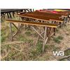 Image 3 : (4) SAW HORSE STEEL RACKS
