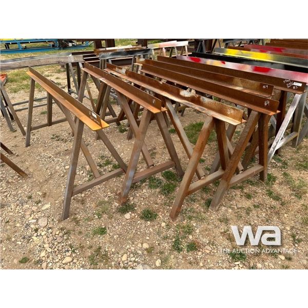 (5) SAW HORSE STEEL RACKS