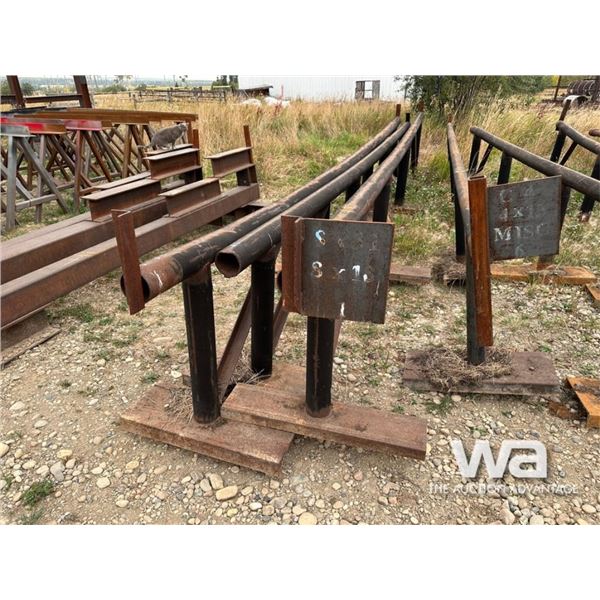 (3) PIPE STEEL RACKS