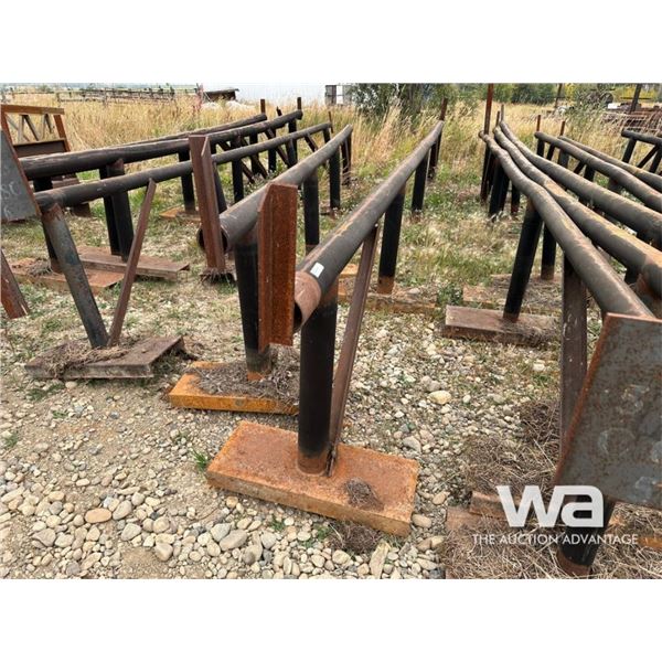 (2) PIPE STEEL RACKS