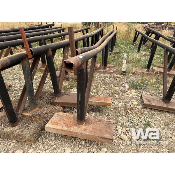 (3) PIPE STEEL RACKS