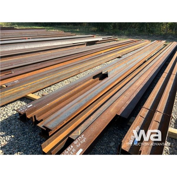 (6) PCS W6X20  (5) 40 FT. LENGTHS, (1) 25 FT.
