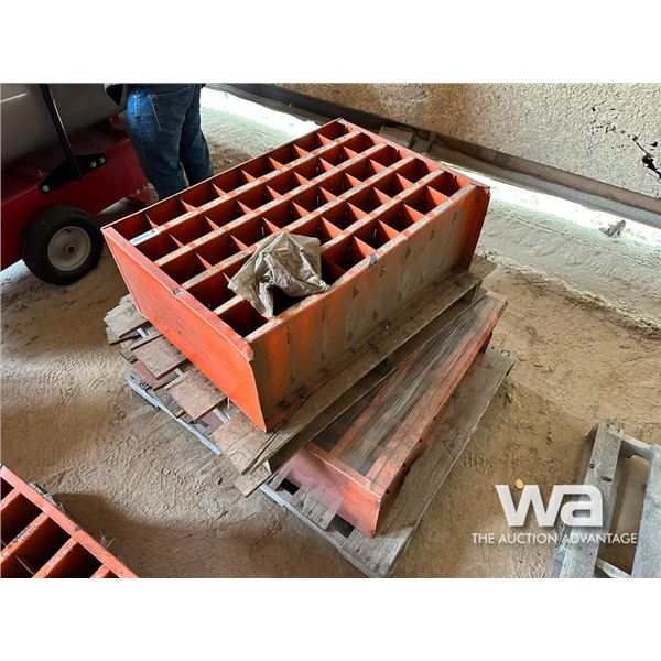 (1) ORANGE BOLT BIN