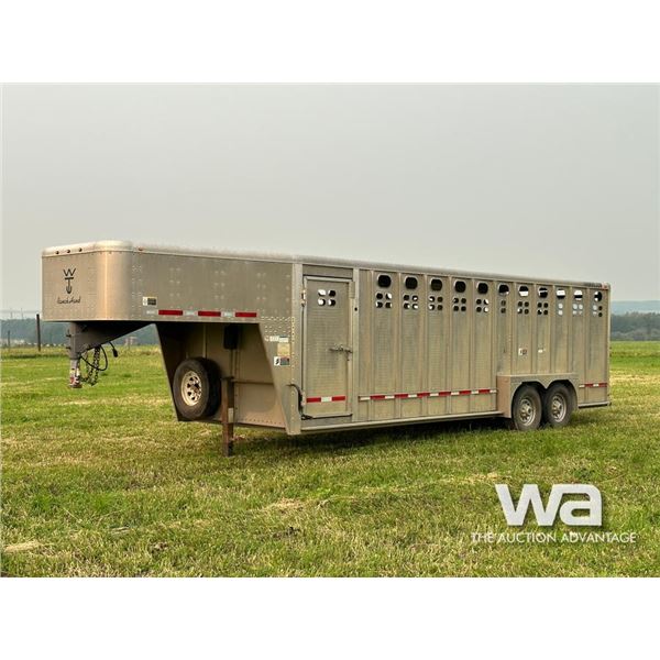 2015 WILSON PSGN-5724T 24 FT. T/A STOCK TRAILER