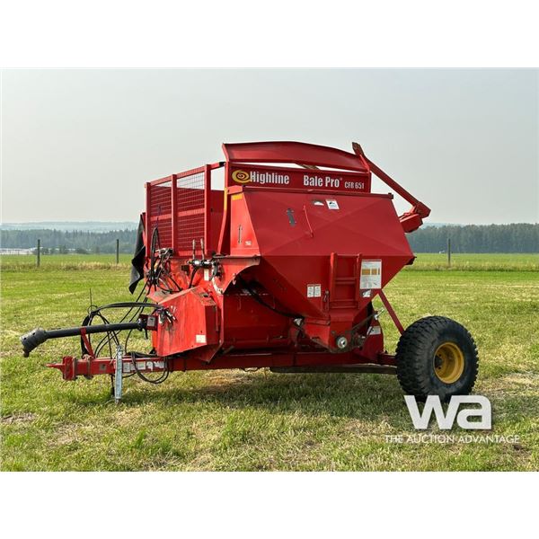 2013 HIGHLINE BALE PRO CFR 651 BALE BUSTER