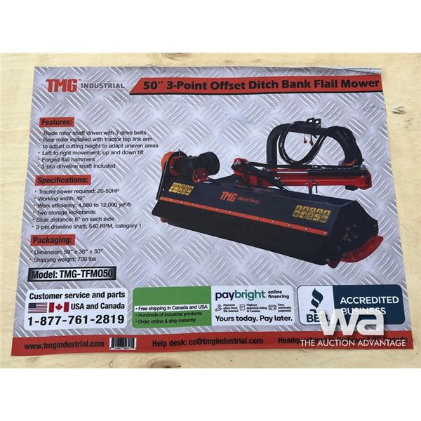 TMG 50 IN. 3 POINT OFFSET FLAIL MOWER