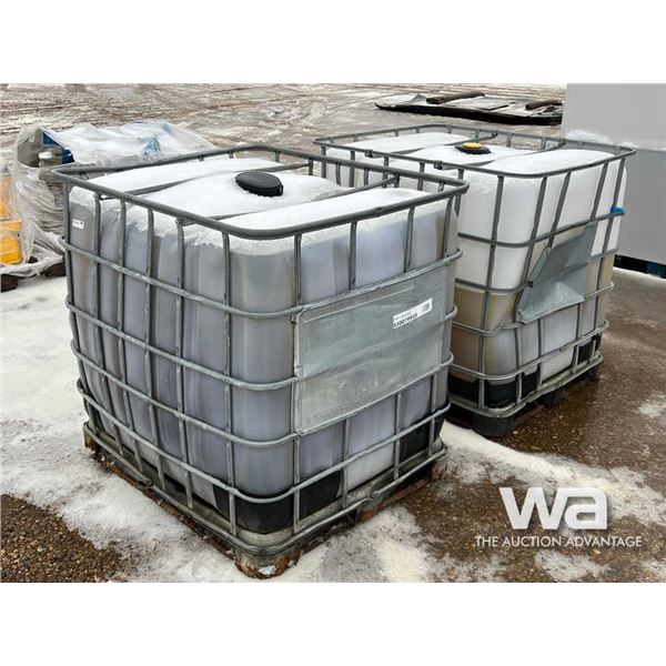 (2) POLY TOTES OF TIRE LIQUID CALCIUM