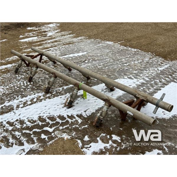 (2) 3 IN. STAINLESS STEEL MANIFOLDS