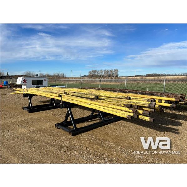 (4) GROUPS OF 3 IN. X 30 FT. +/-  LINE PIPE