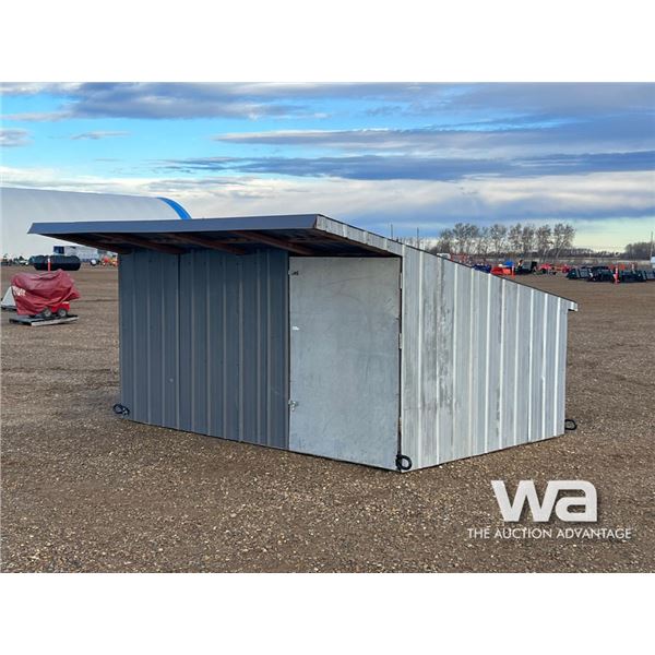 8 X 12 FT. PORTABLE BUILDING ON SKIDS