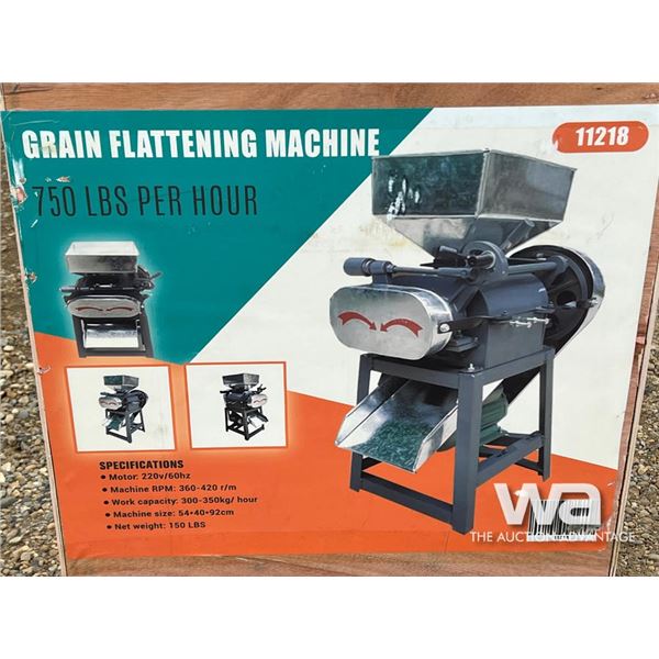 GRAIN FLATTENING MACHINE
